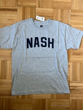 Boy’s MV Sport Grey Tee with Navy NASH Graphic